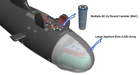 弗吉尼亚block3核潜艇装备有MAC垂发系统