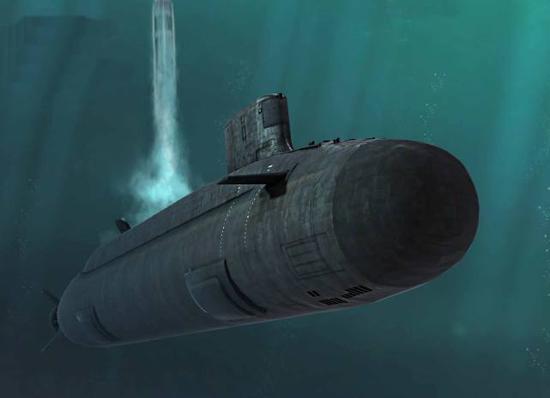 096型弹道导弹核潜艇想象图